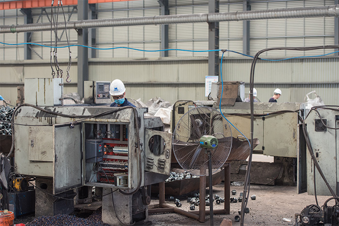 承德网架配件-锥头加工车间